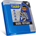 TICONN Heavy Duty Tarp Cover Waterproof, Extra Thick UV Resistant Tarpaulin