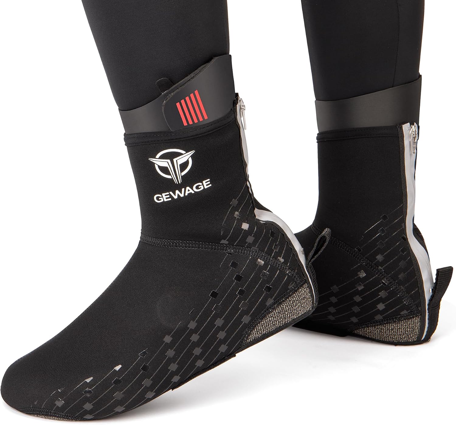 GEWAGE Cycling Shoe Covers -Warm Bike Shoe Covers - Windproof Mountain Road Cycling Overshoes - Cycling Shoe Cover for Men Women