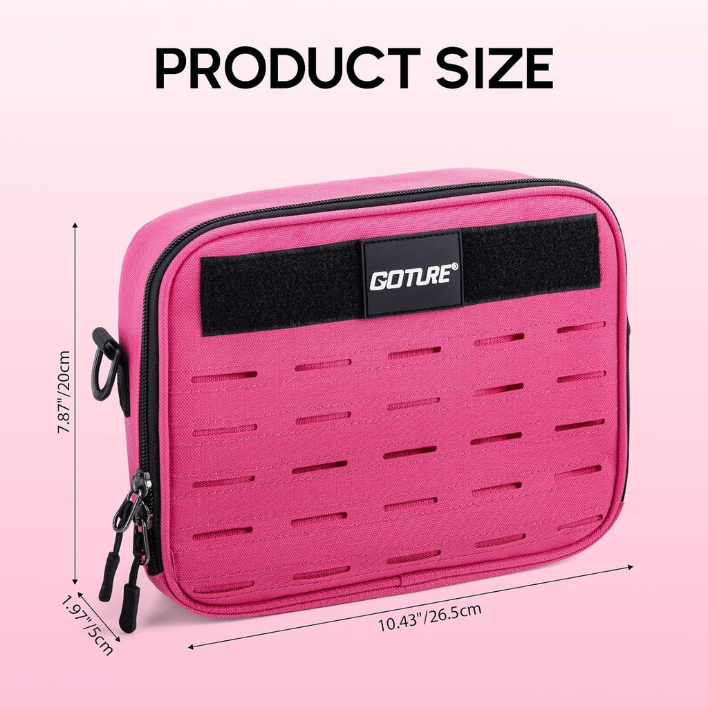 Goture Fishing Tackle Bag, Bait Binder with Detachable PVC Clear Sleeves