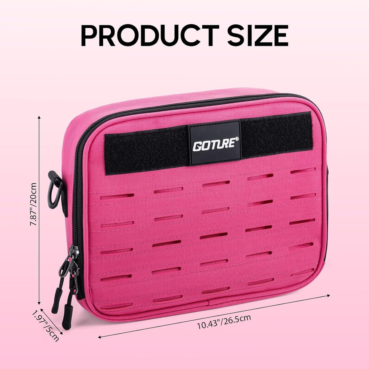 Goture Fishing Tackle Bag, Bait Binder with Detachable PVC Clear Sleeves