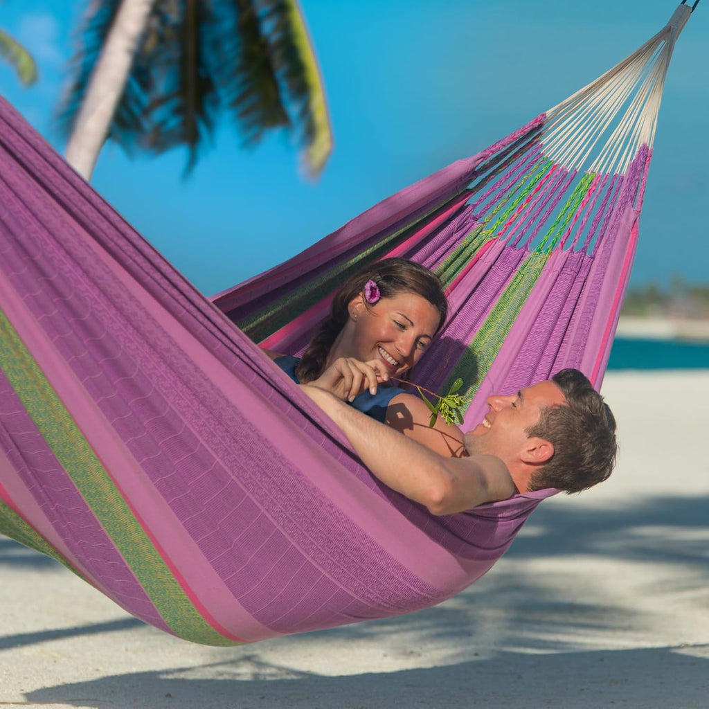 LA SIESTA Flora Blossom - Organic Cotton Family Classic Hammock Size King