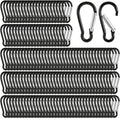 Dimeho 300pcs 1.8" Carabiner Clip Spring Snap Small Hooks Keychain Clip