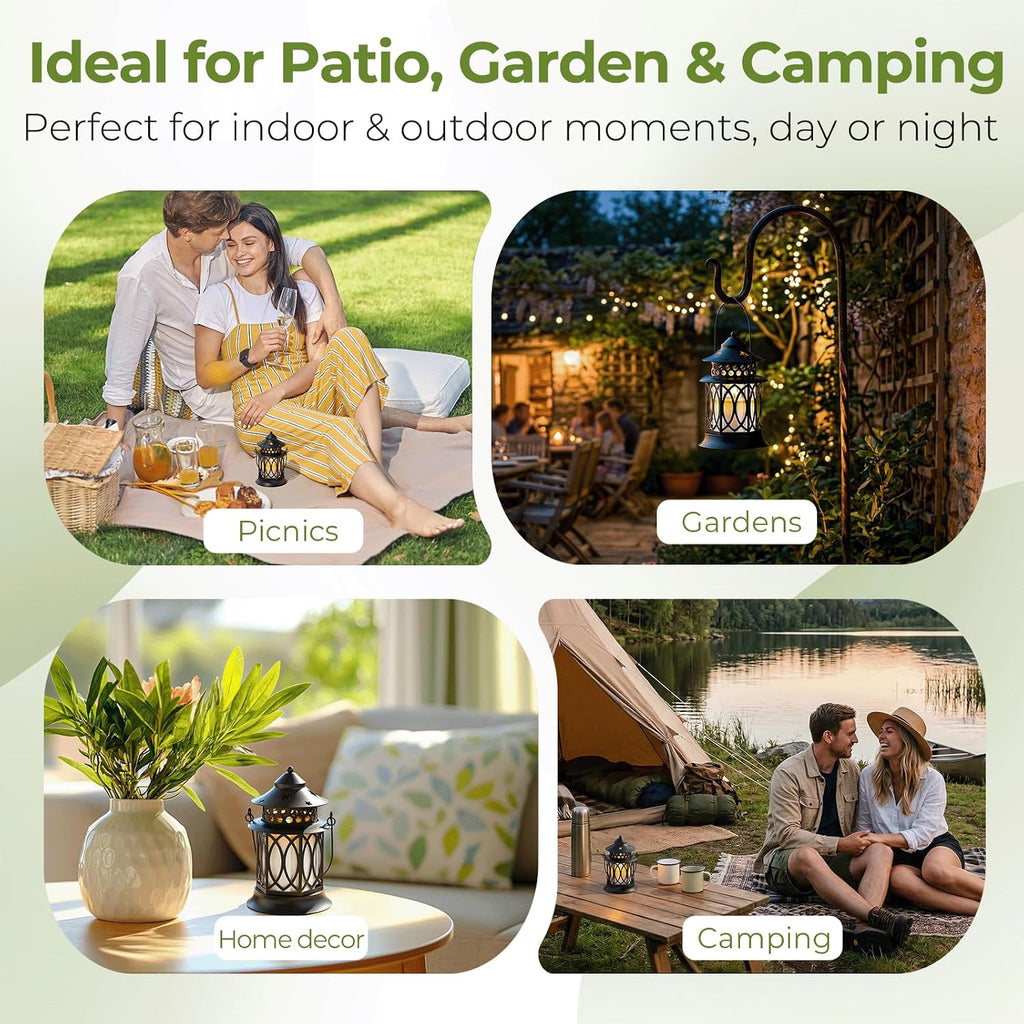 Citronella Candles Outdoor, 2 Pack Citronella Candle Lanterns with Lid