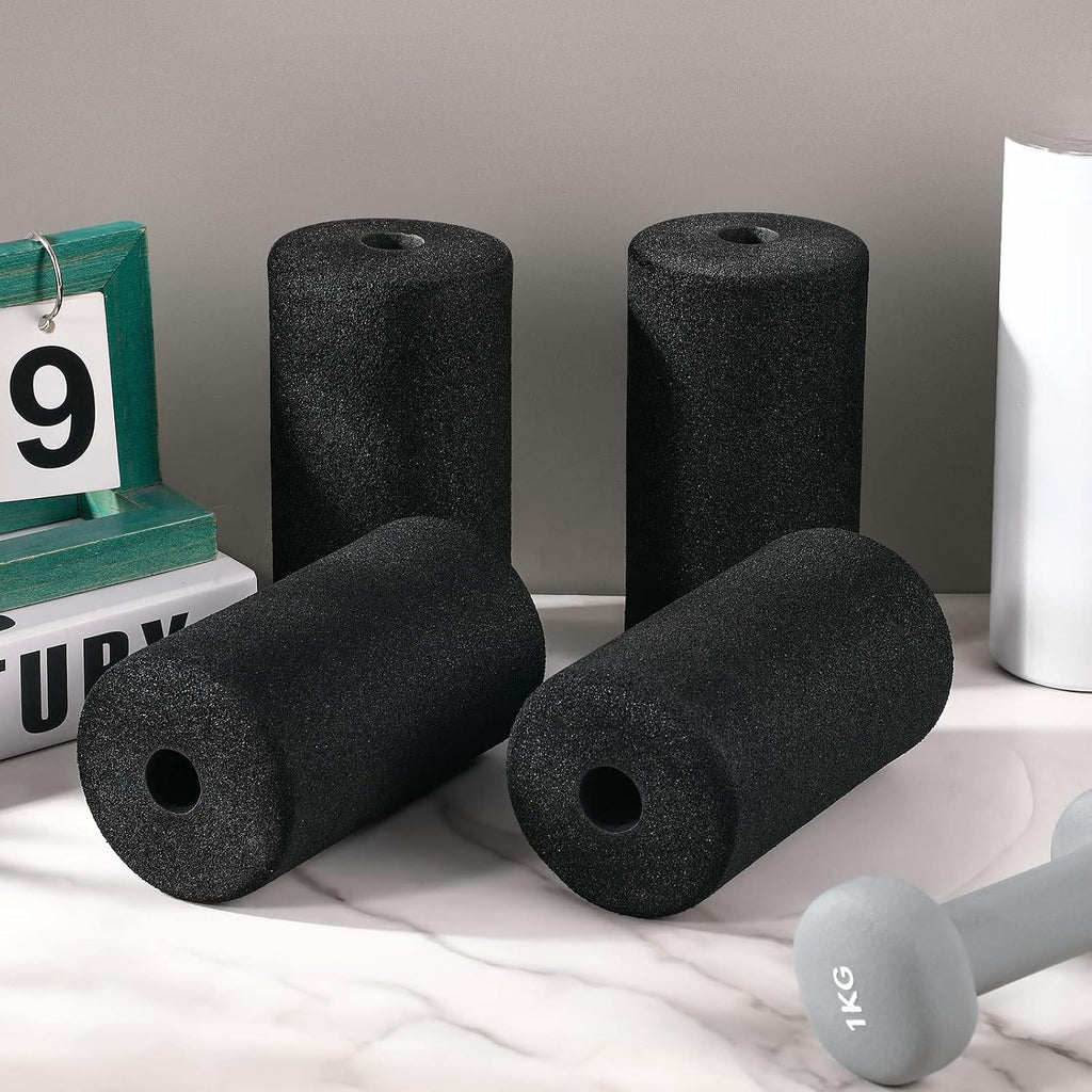 Deekin 4 Pcs Foam Foot Pad Rollers Tube Cover, 1 x 3.54 x 7.1 Inches