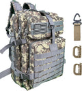 50L Large Military Tactical Backpack Molle Army Assault Pack for Travel Camping Hiking Fishing Backpack for men (ACU camo)