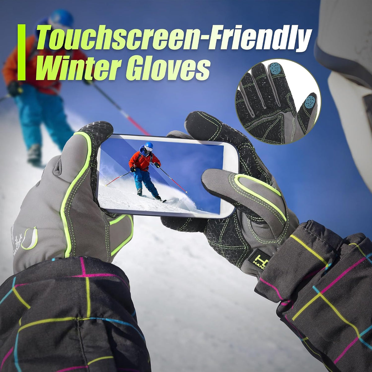 HANDLANDY Winter Work Gloves, 3M Thinsulate Waterproof Insulated Glove for Men Women