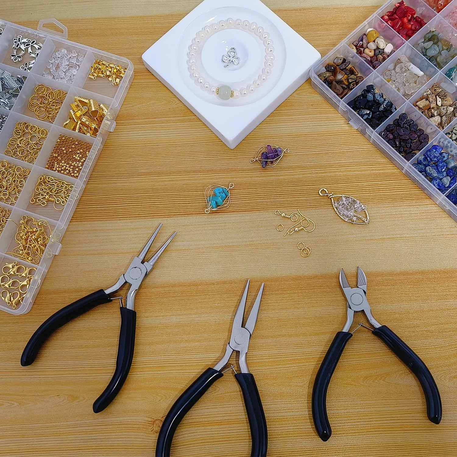 10 PCS Jewelry Pliers Set for Jewelry Making, Repair and Wire Wrapping