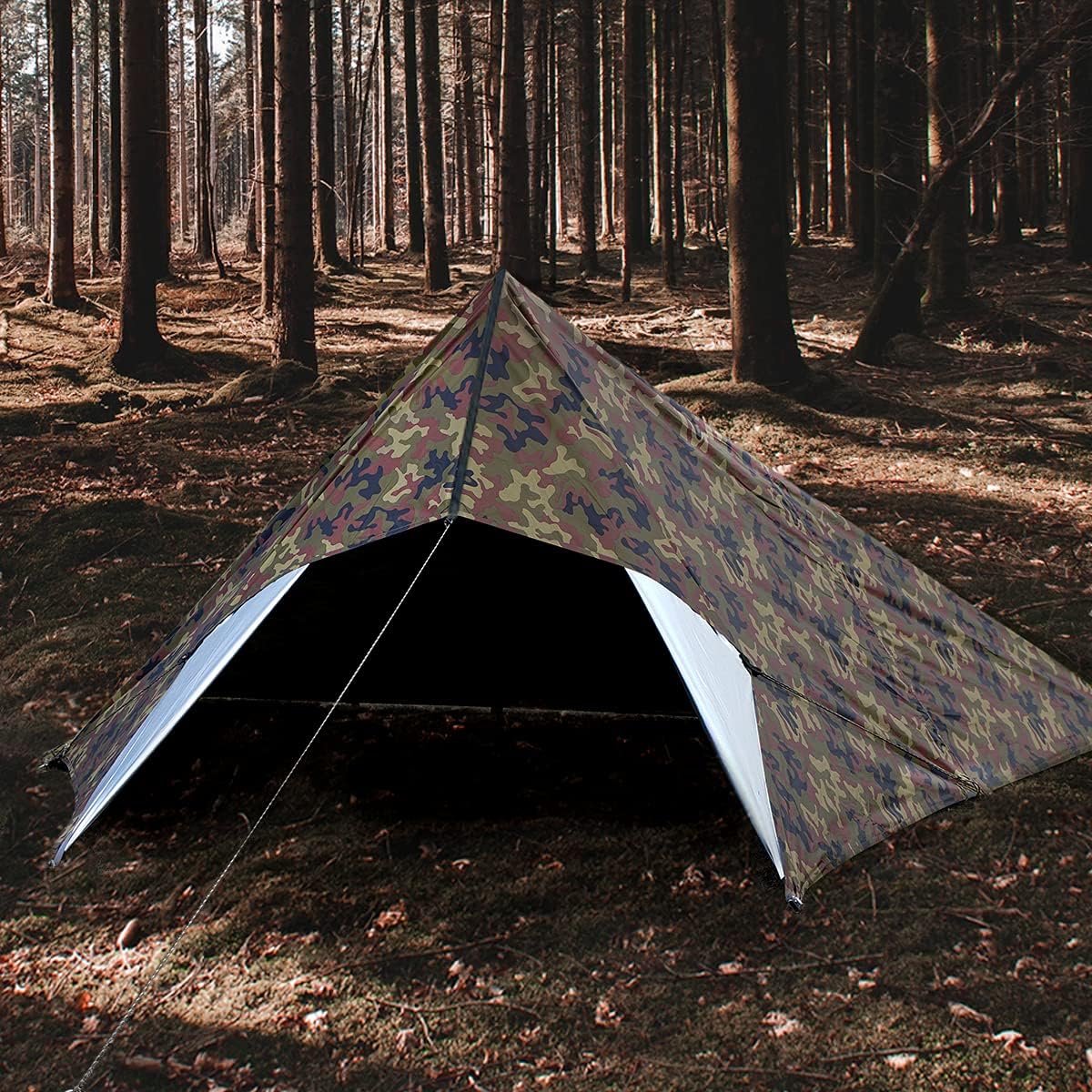 Bearhard 10x10ft/10x12ft Large Waterproof Camping Tarp, Lightweight Hammock Rain Fly