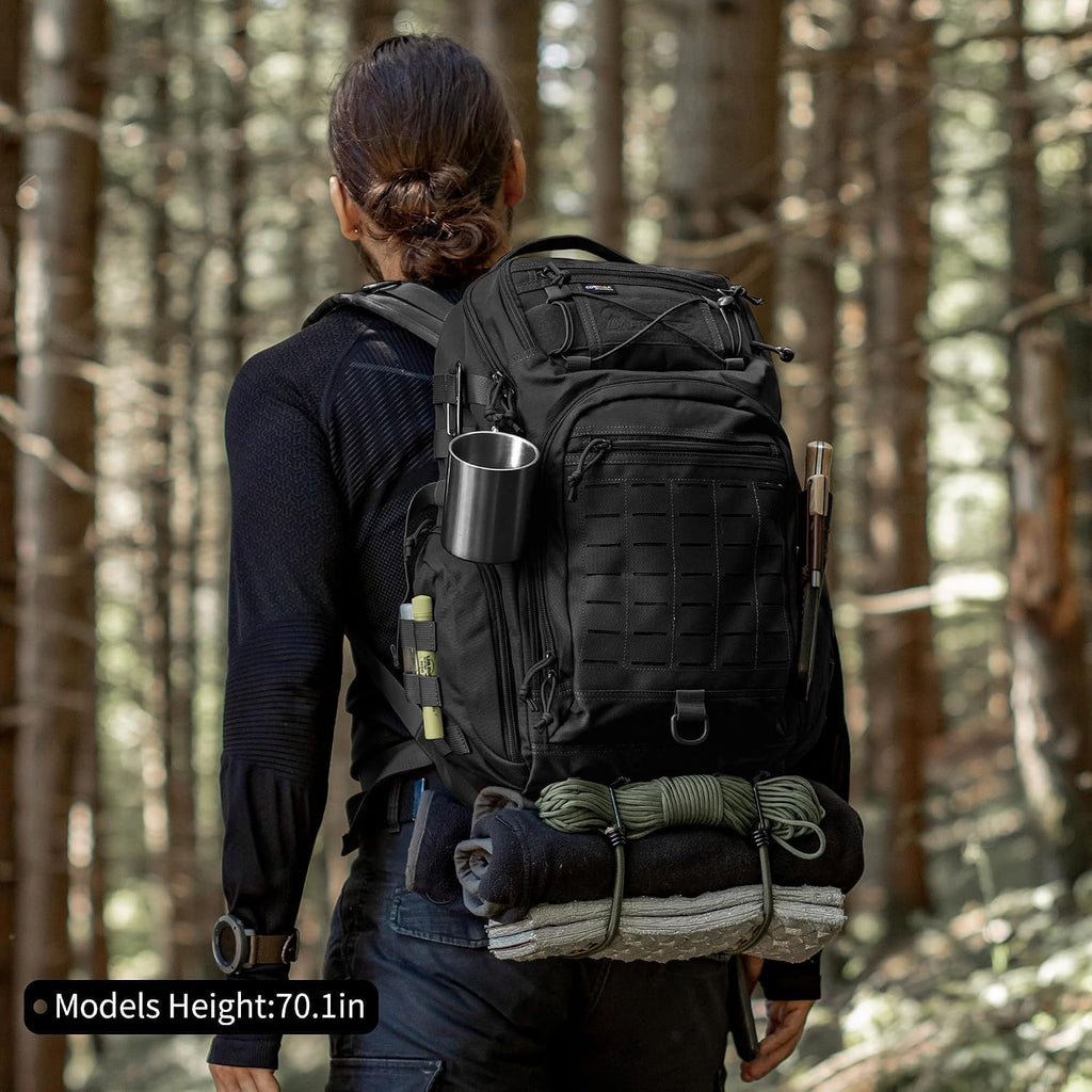 Mardingtop 30L Molle Military Backpack, Tactical Backpack for Men, Cordura Backpack for Hiking,Camping,Trekking