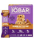 IQBAR Clean Protein Bars, Low Sugar Keto, Almond Butter Chip 12-Count