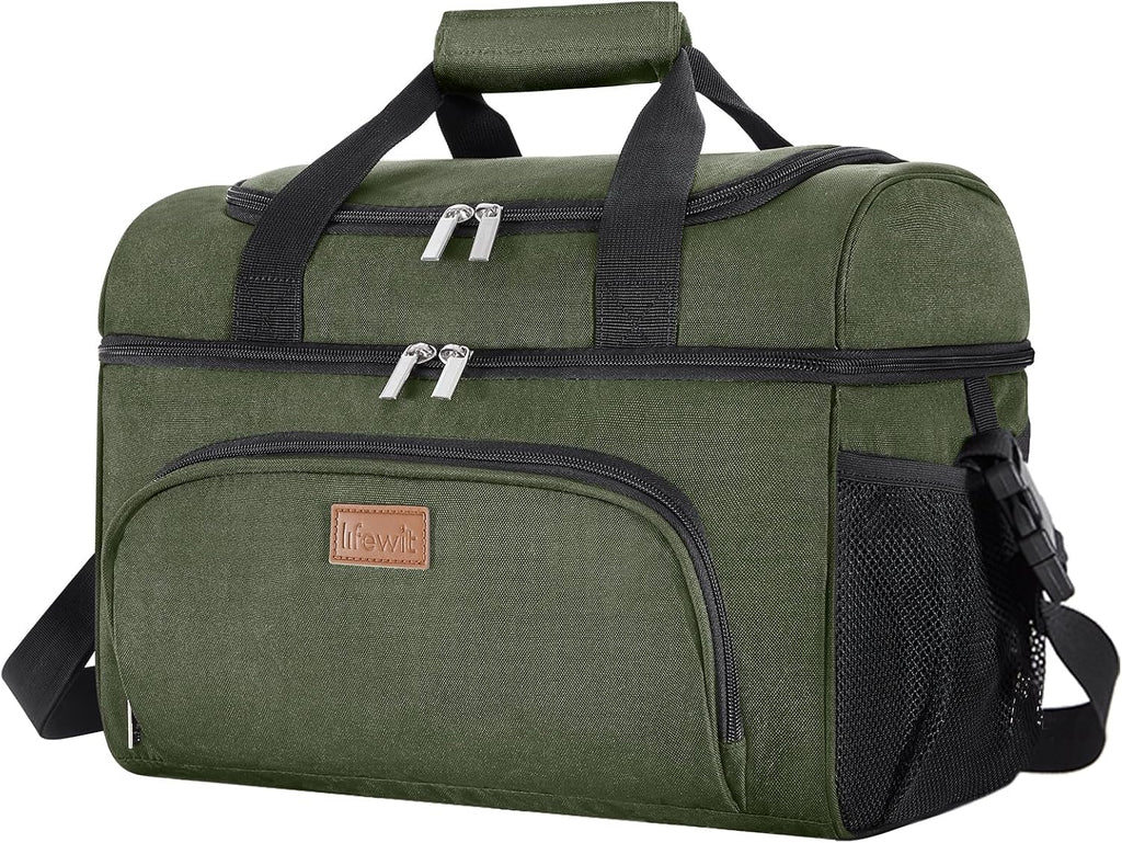 Lifewit Insulated Cooler Bag, Large Leakproof Beach Cooler, Lightweight Portable Double Layer Soft-Sided Travel Ice Chest for Camping, Kayaking, Road Trips, Grocery Shopping
