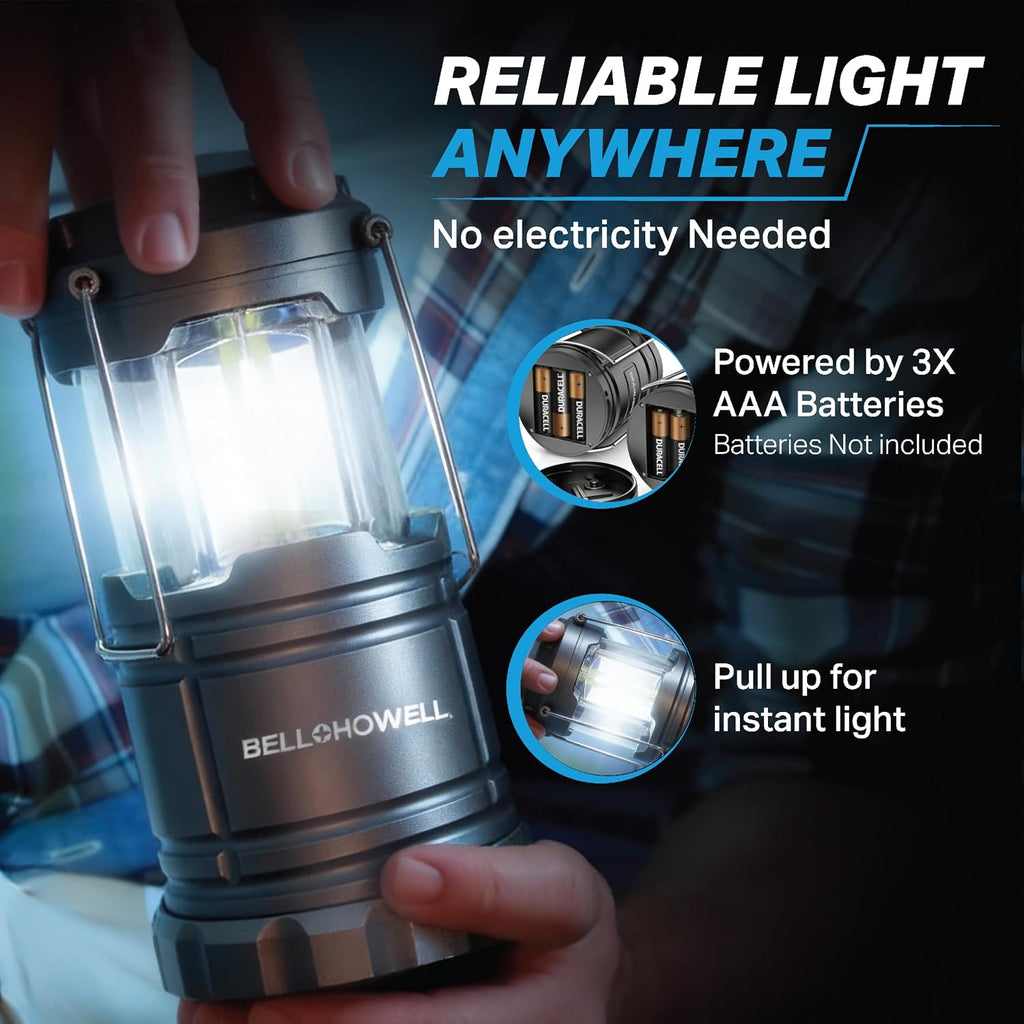 TACLIGHT Multipurpose Camping Lanterns, 4 Pack, Battery Powered