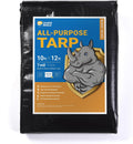 GUARD SHIELD Black Tarp Waterproof 10x12 Feet All Purpose 7mil Tarps