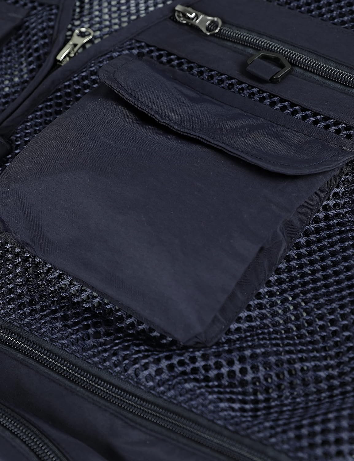Lentta Men's Fishing Vest Summer Outdoor Lightweight Work Photo Vest 16 Pockets
