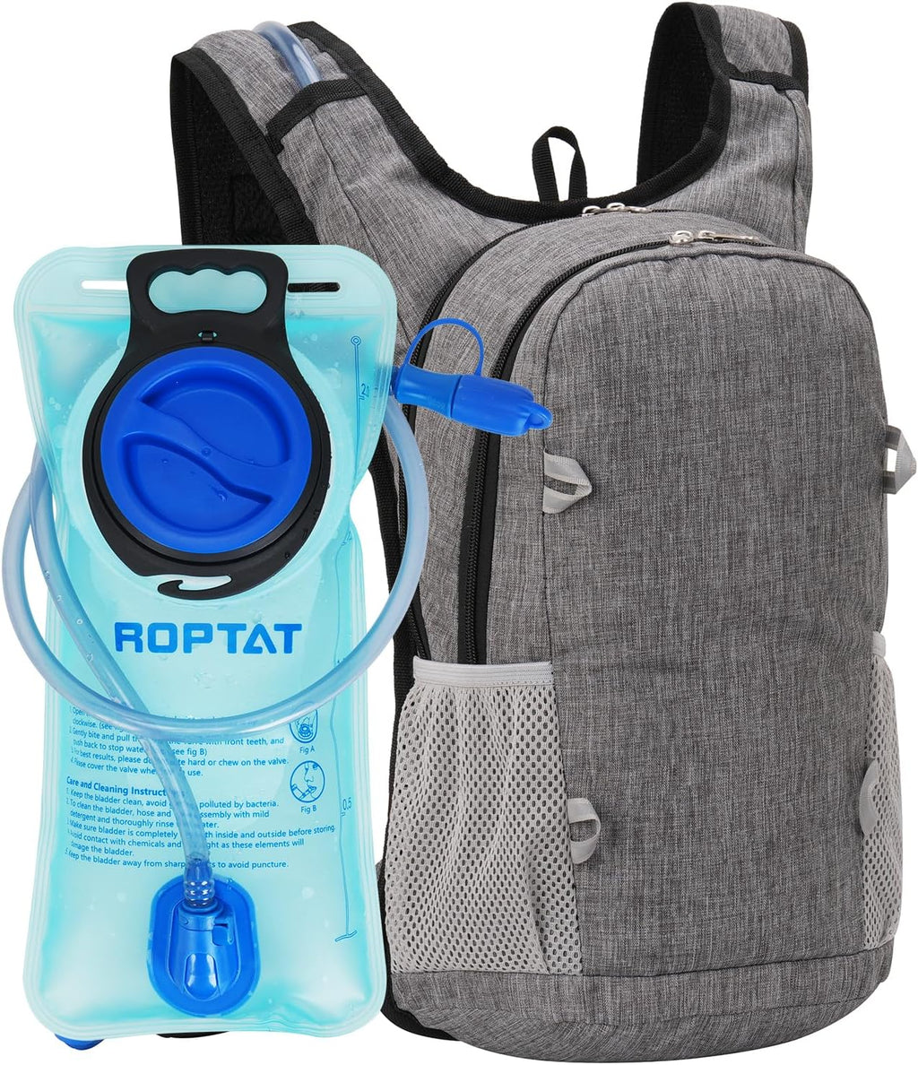 Roptat Hydration Backpack Pack with 2L Hydration Bladder - Lightweight Water Backpack Water Pouch for Women Men Running Riding Biking Music Festival