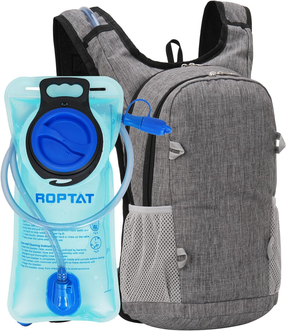 Roptat Hydration Backpack Pack with 2L Hydration Bladder - Lightweight Water Backpack Water Pouch for Women Men Running Riding Biking Music Festival