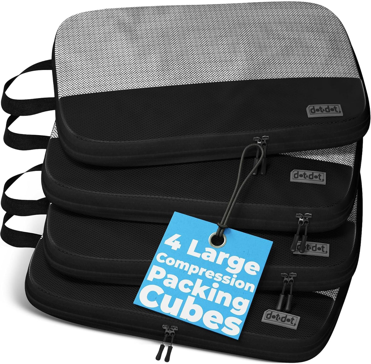 4pc Small Packing Cubes for Travel - Luggage Organizers for Suitcases
