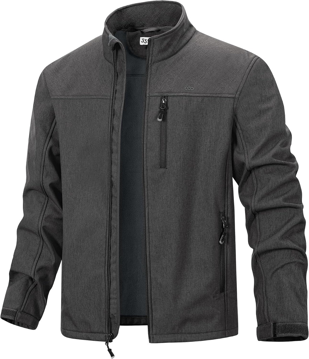 33,000ft Men's Waterproof Softshell Jacket Fleece Lightweight Windbreaker