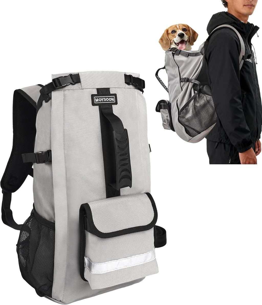 Dog Backpack Carrier for Small and Medium Dogs with Detachable Waist Bag（S）