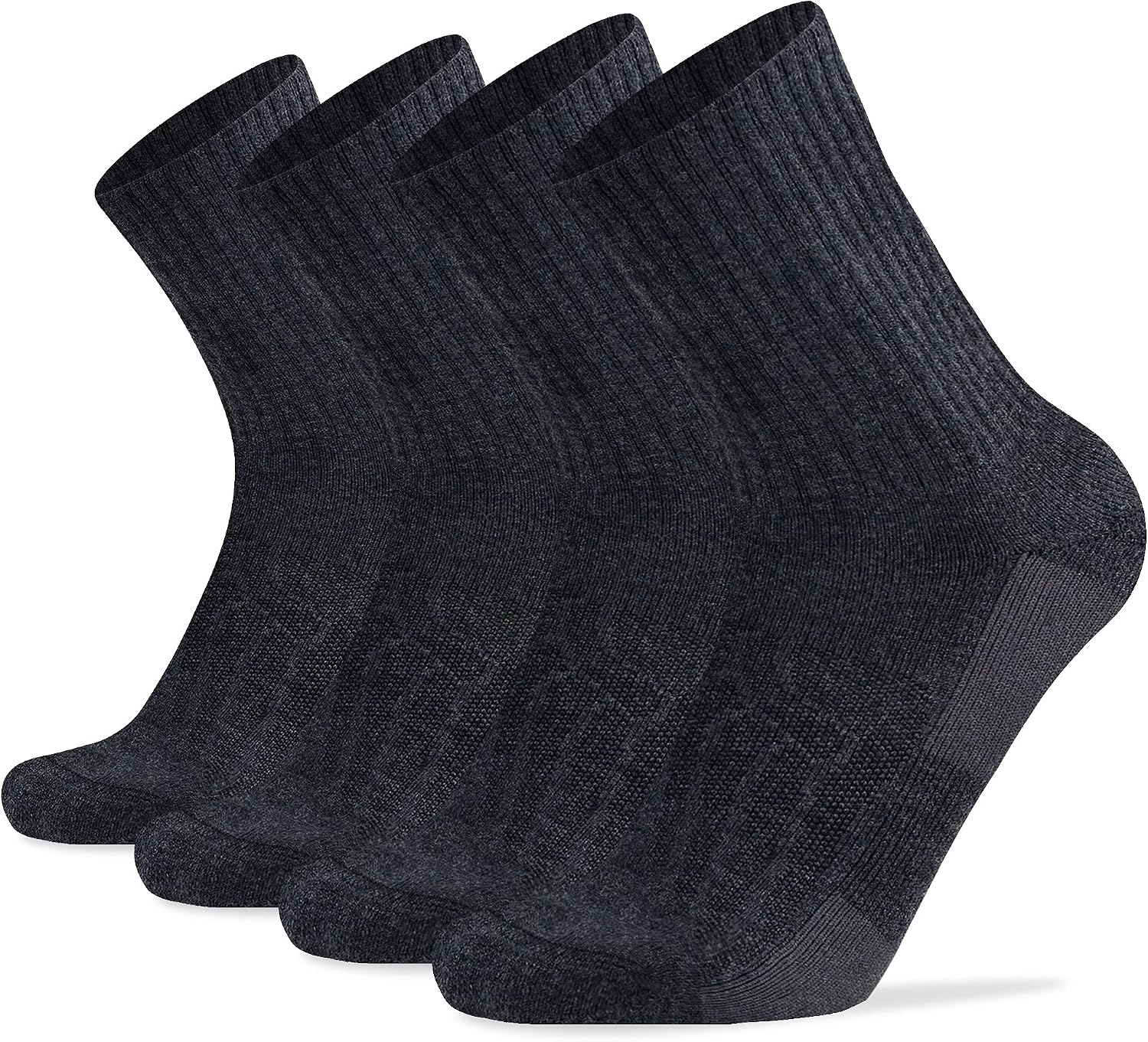 Socks Daze Crew Warm Merino Wool Blend Cushioned Hiking Socks for Men Women