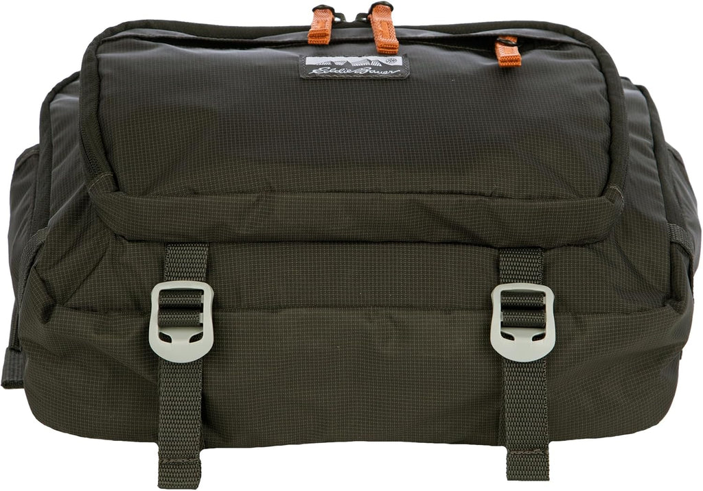 Eddie Bauer 7L Trail Bag with Removeable Shoulder Strap and Adjustable Waistband, Carbon Black