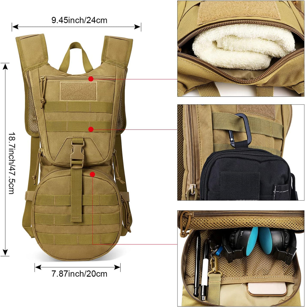 G4Free Tactical Hydration Packs Water Backpack for Outdoor