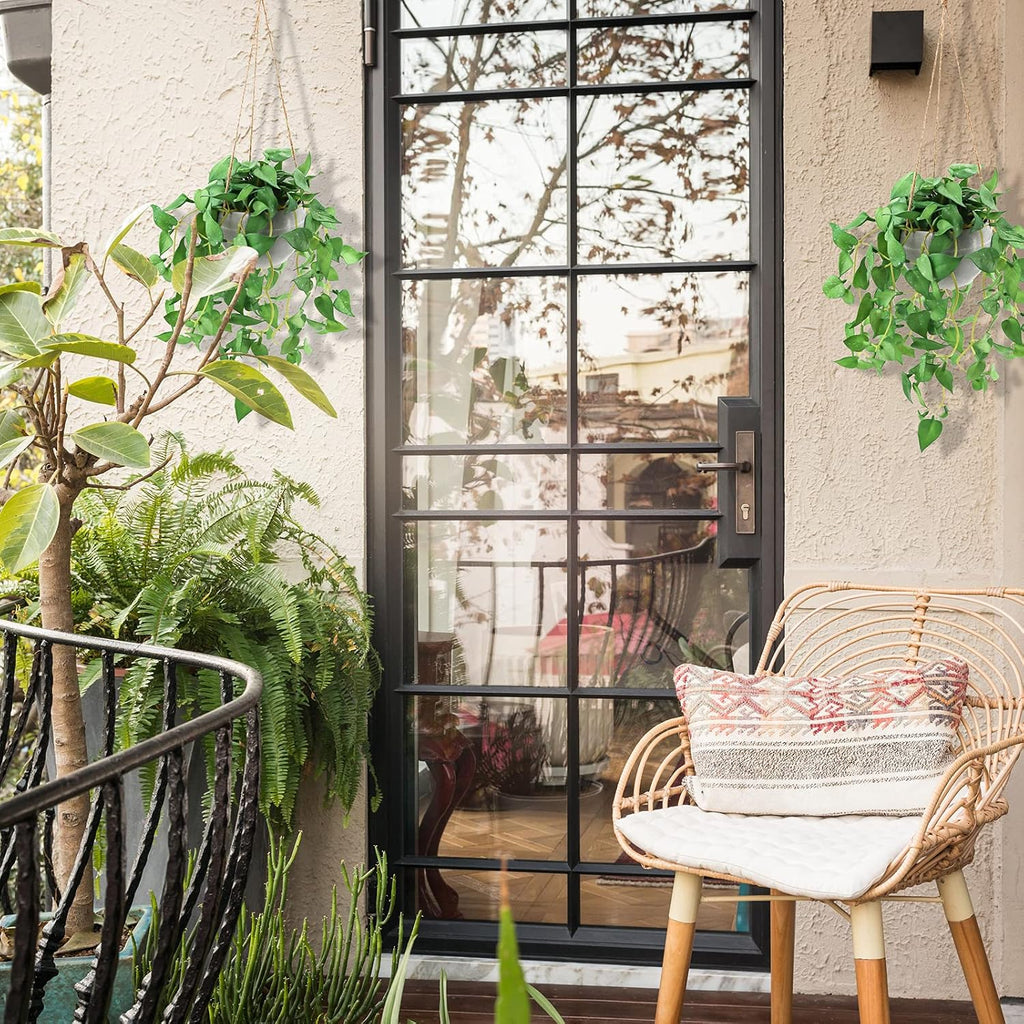 TNNTOPELE 2 Pack Hanging Plant Fake Plants with Pots for Indoor Outdoor