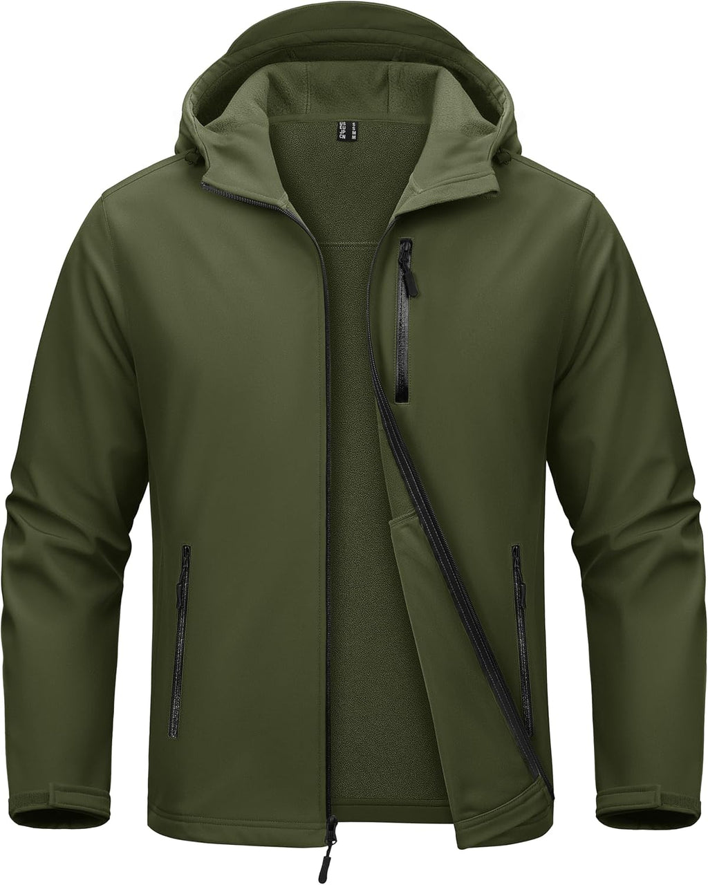 MAGCOMSEN Men's Jacket Waterproof Fleece Lightweight Softshell Rain Coat