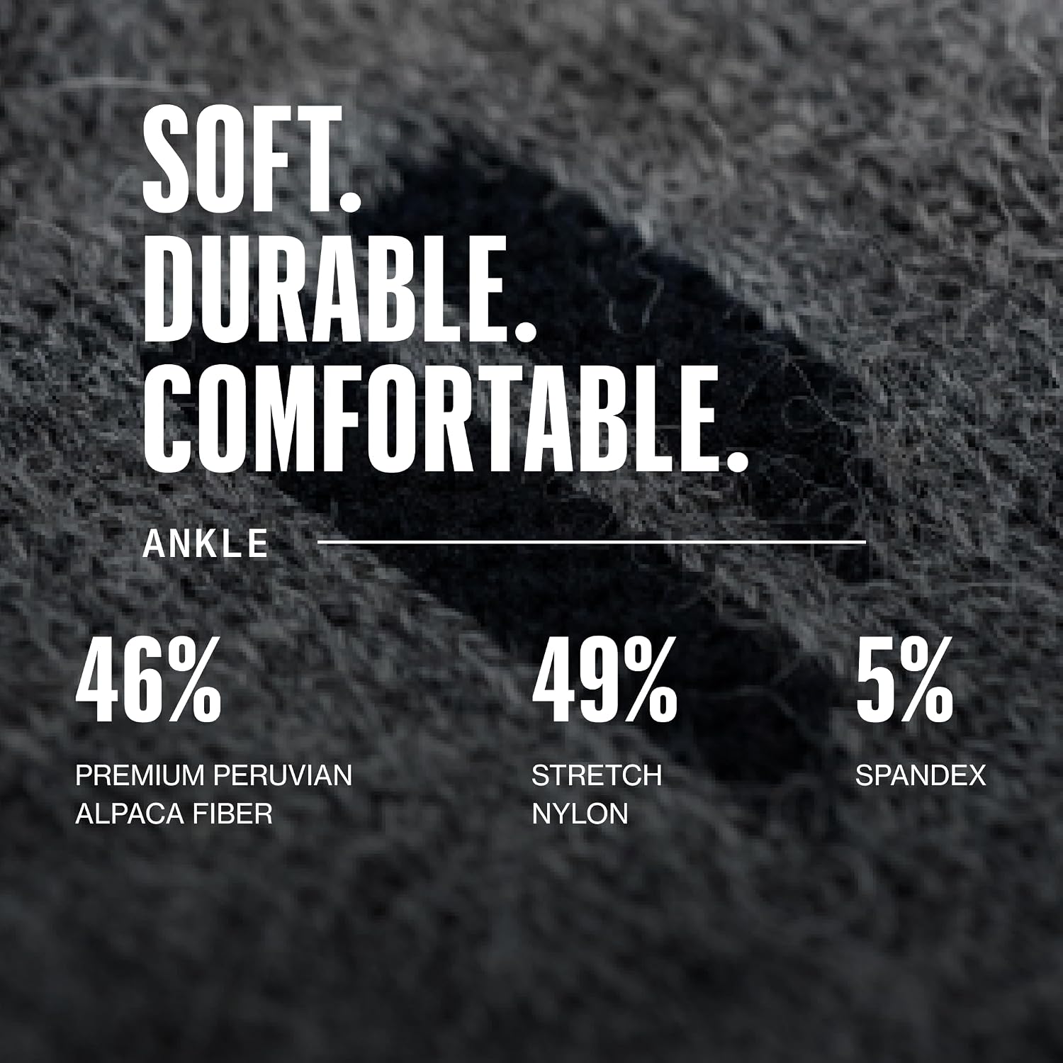 HOLLOW Alpaca Ankle Socks for Men and Women, Moisture Wicking Socks for Hiking, Running, Outdoors, Light Compression