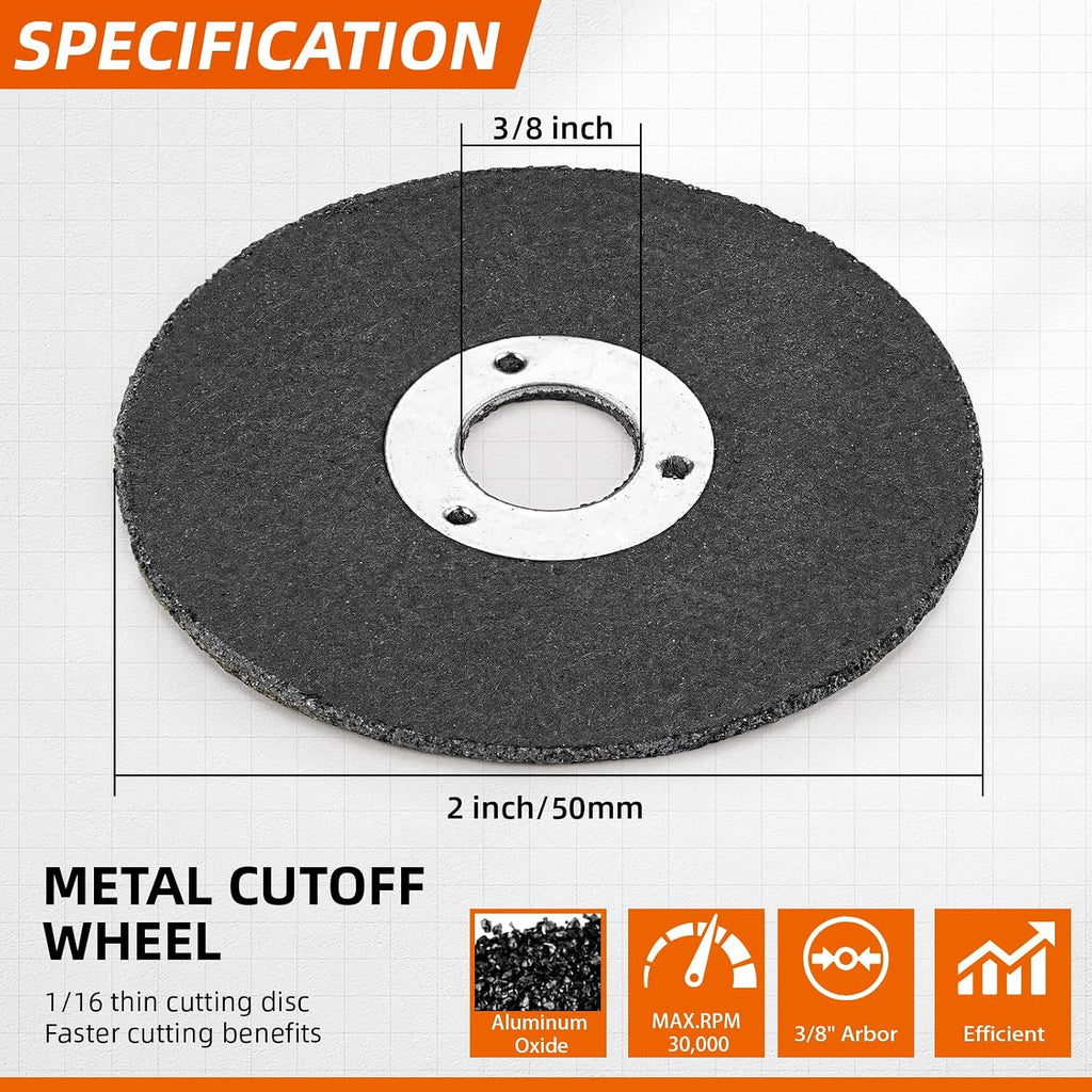 SI FANG 2 Inch Die Grinder Cut Off Wheels 10Pcs Mini Metal Cutting Disc