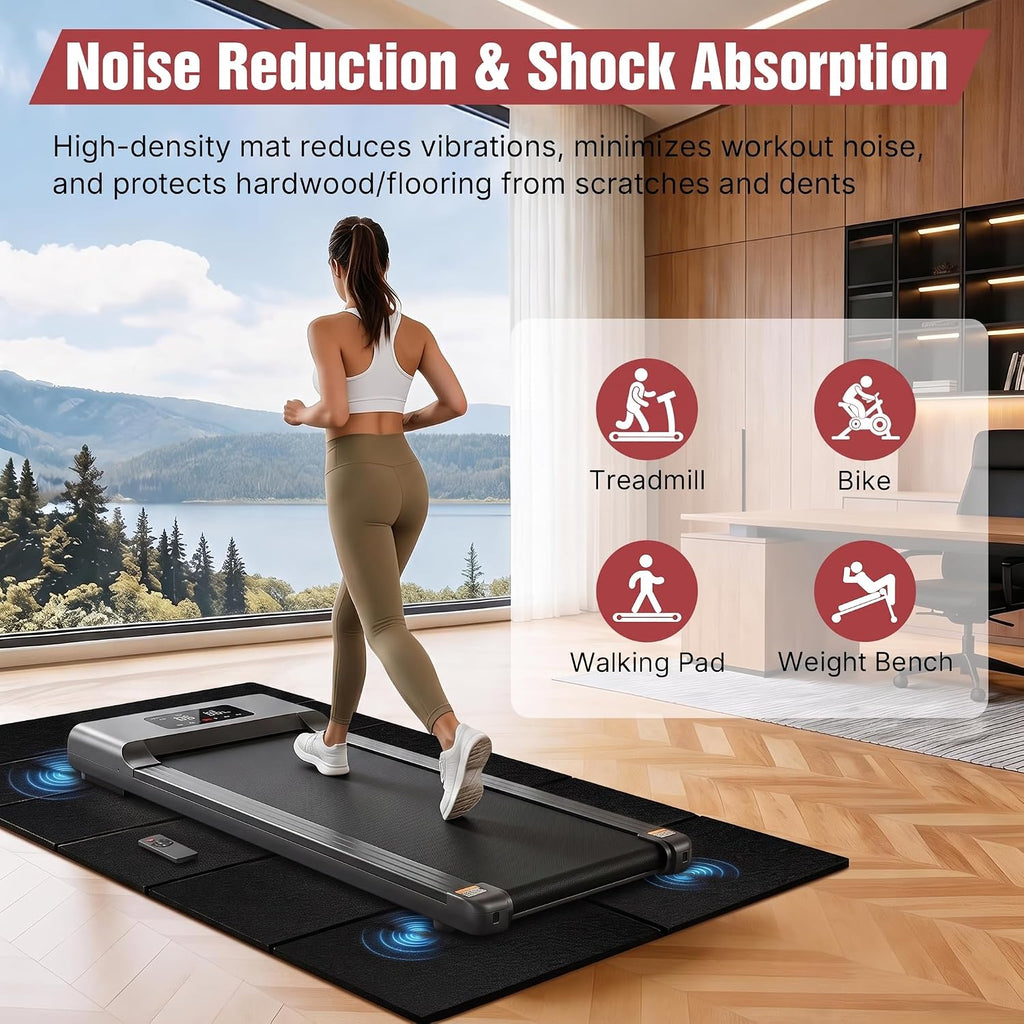 Treadmill Mat, Carpet Hardwood Floor Protect, Walking Pad, 55 × 24"