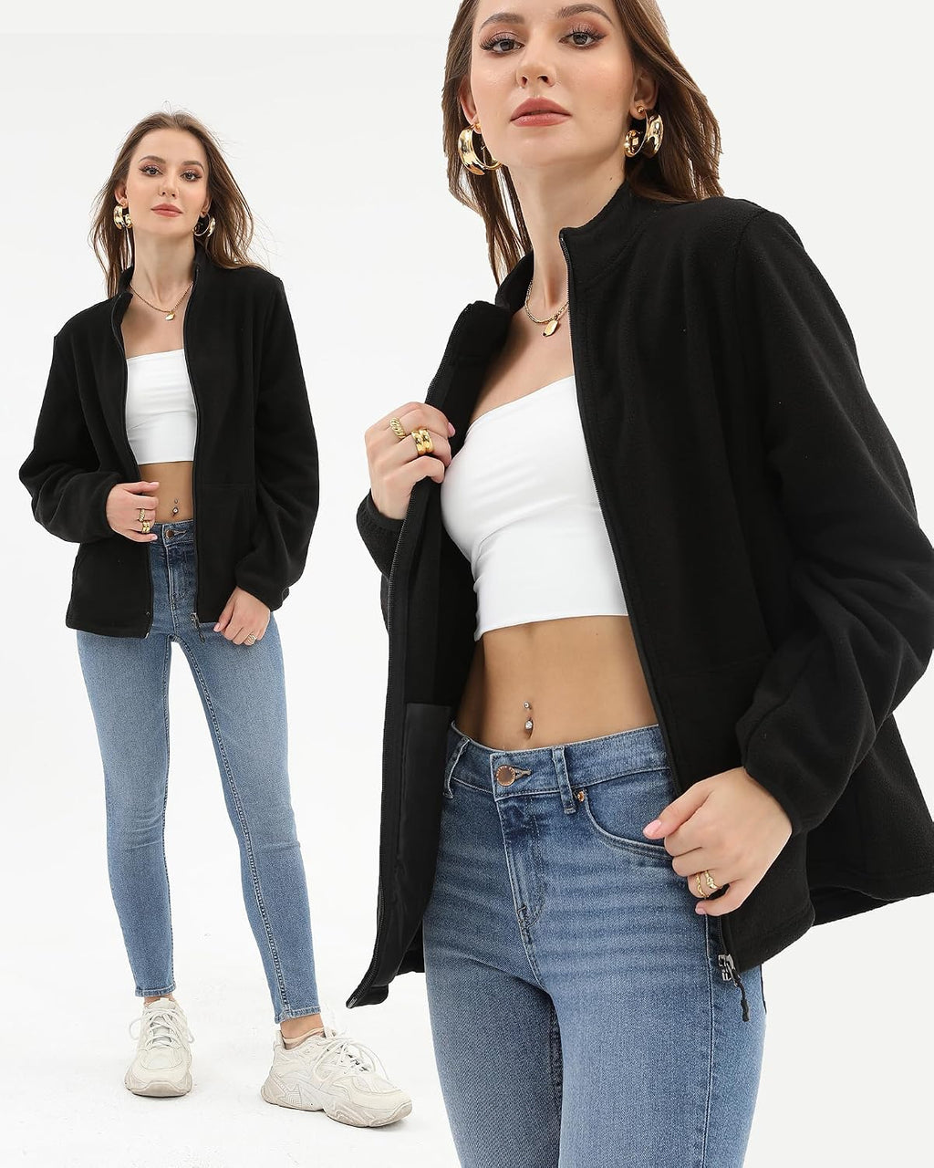 Argstar Women's Fleece Jacket 6 Pockets (XS-2XL)