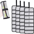 Roll Up Fishing Lure Wraps Set-Durable Lure Bag 6 Pocket PVC Protective Cover Saltwater Hook Covers Fabric Lure Protector Trolling Lure Tackle Box