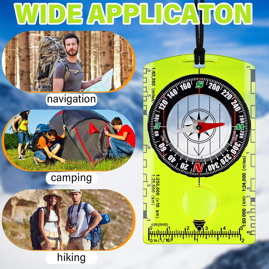Geiserailie Acrylic Compass Bulk Orienteering Compass Hiking
