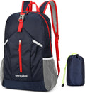 levayhill 25L Foldable Hiking Backpack,Small Packable Daypack,Dark Blue
