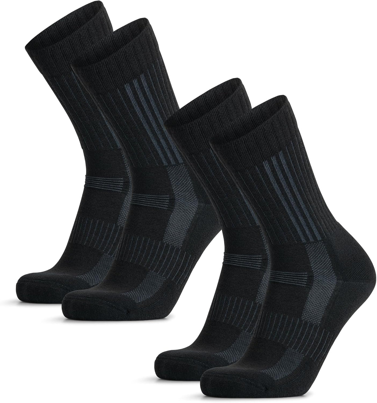 DANISH ENDURANCE Merino Wool Premium Hiking Socks, Thermal, 3-Pack