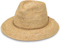 Wallaroo Hat Company – Women’s Malibu Fedora – Wide Brim Natural Fiber Sun Hat with Adjustable Sizing for Medium Crown Sizes