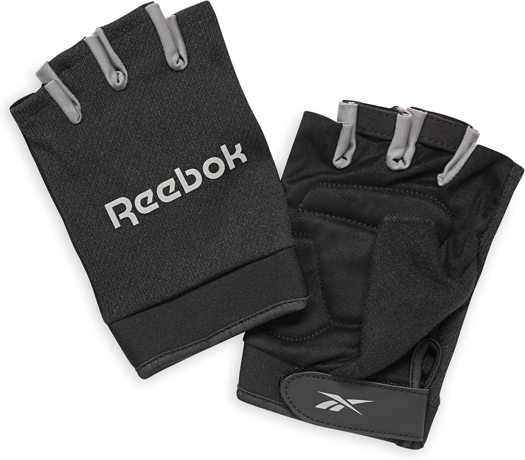 Reebok Classic Fingerless Gloves Lightweight Fitness & Weight Lifting Gloves for Training