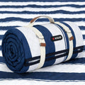 HX&OD Outdoor Picnic Blanket Extra Large, 80”x60” Waterproof Picnic Mat Foldable Camping Blanket Portable with Carry Strap for Beach Mat (Bule)