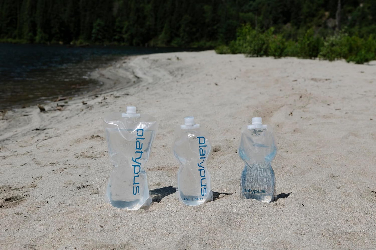 Platypus SoftBottle Collapsible Backpacking Water Bottle with Closure Cap