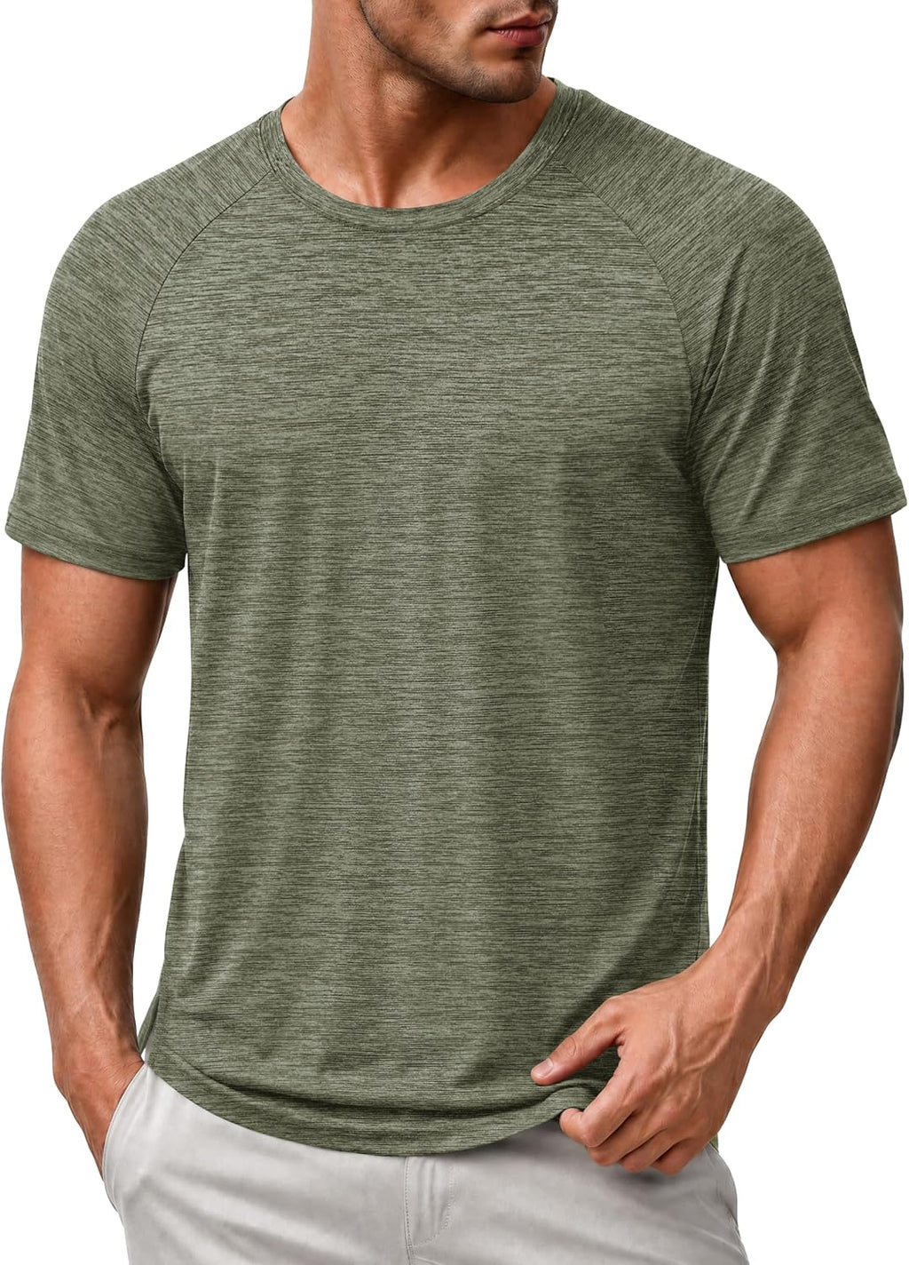 MAGCOMSEN Mens Athletic Shirts Quick Dry Short Sleeve Workout Wicking Shirt