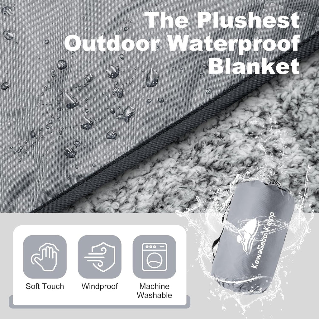 Sherpa Waterproof Outdoor Blanket 80" X 58"
