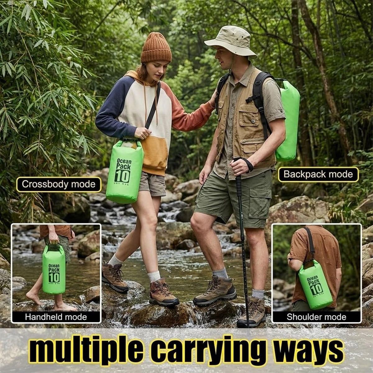 Floating Waterproof Dry Bag for Kayaking Boating Paddle Boarding