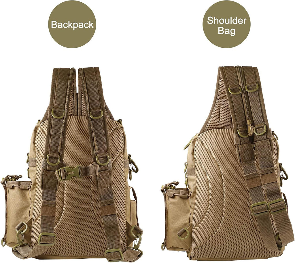 BLISSWILL Outdoor Tackle Bag - Large Water-Resistant Fishing Backpack