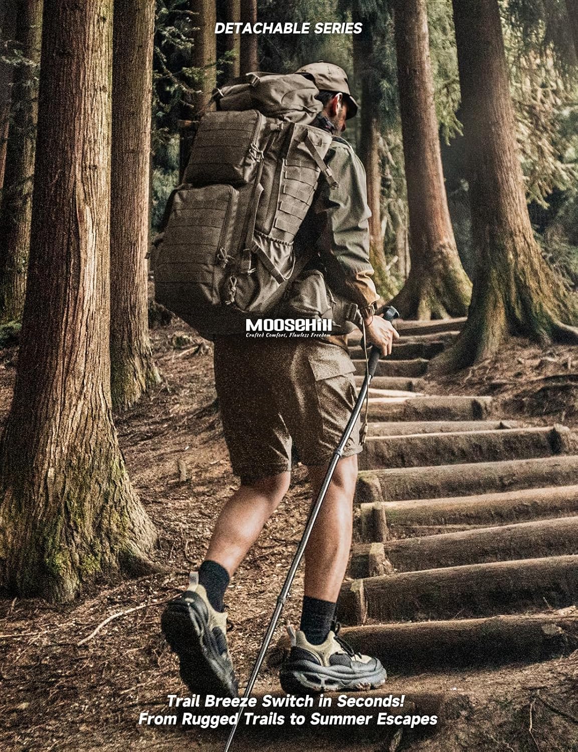 Moosehill Men's Hiking Pants: Convertible Quick-Dry