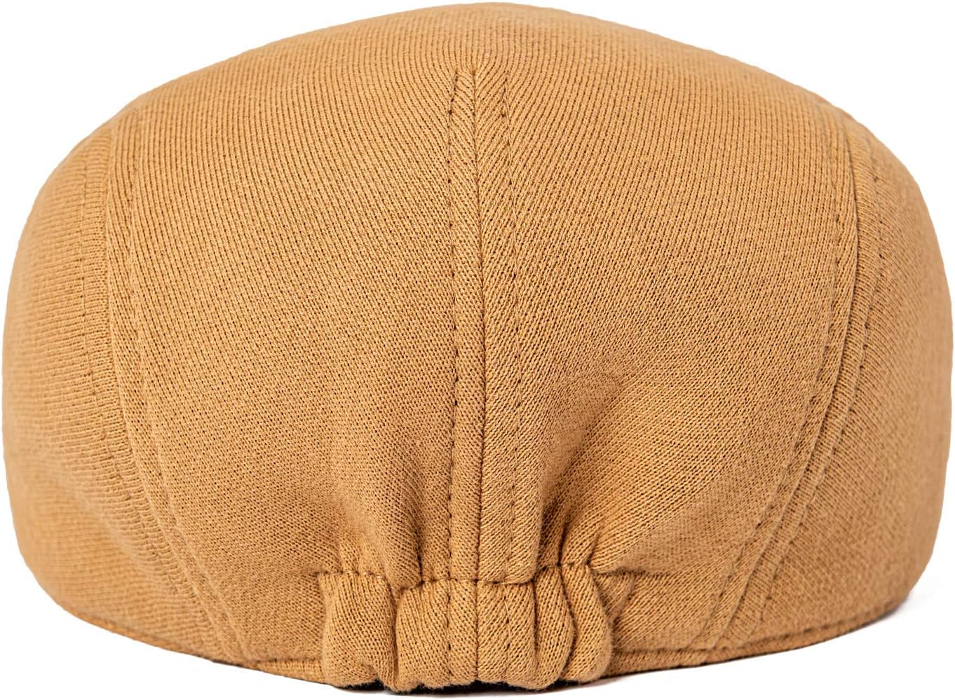 VOBOOM Men's Cotton Flat Ivy Gatsby Newsboy Driving Hat Cap