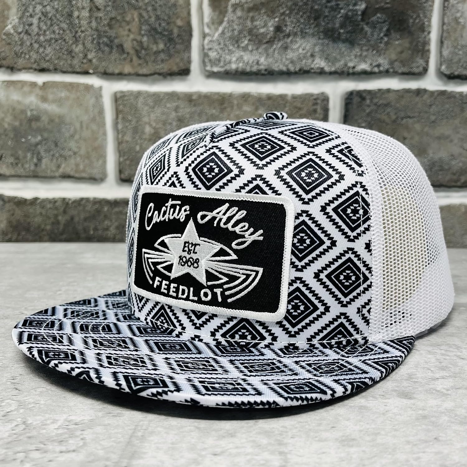 CACTUS ALLEY HAT CO. Western Lifestyle Texas Ranch Rodeo Inspired Adjustable Snapback Patch Hat