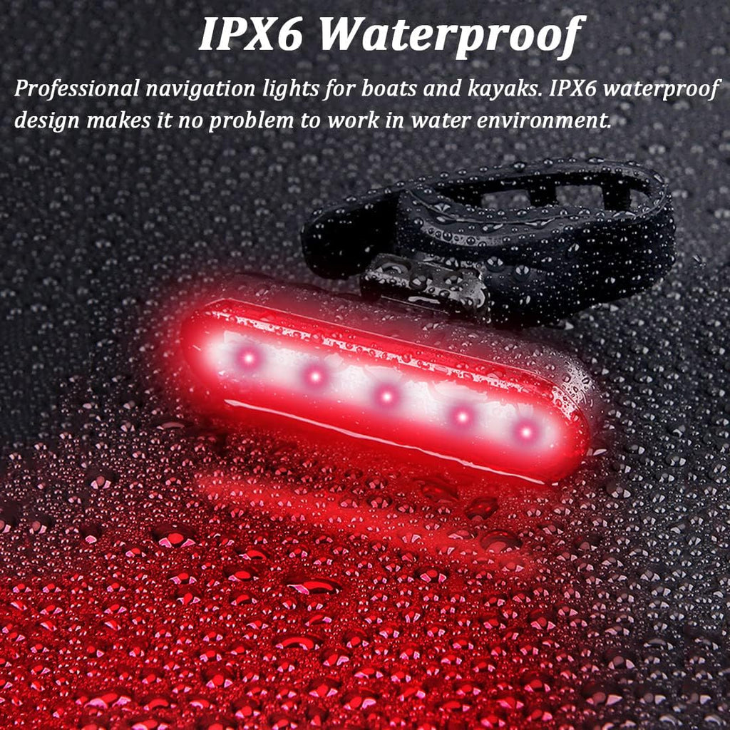 Kayak Navigation Lights Stern Lights Battery Operated, Waterproof Kayak Lights For Night Kayaking, Paddle Board Lights, Marine Safety Lights For Pontoon Boat, Bass Boat, Dinghy
