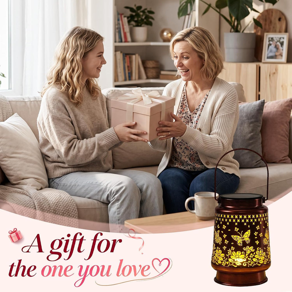 Homemory Gifts for Women, Solar Butterfly Lanterns Outdoor Lights