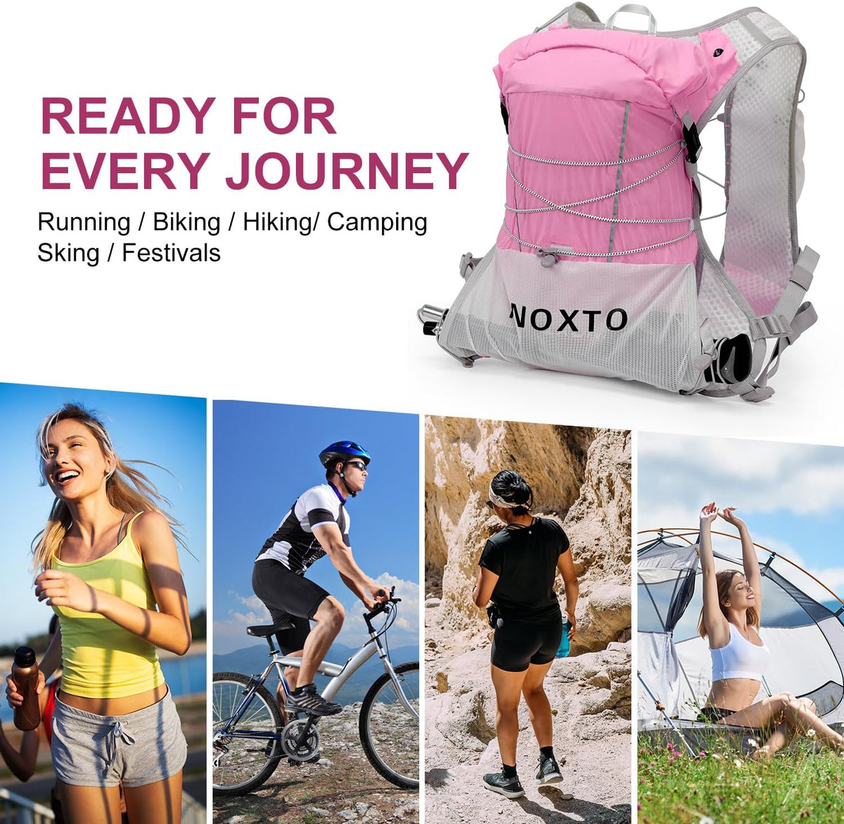 IX INOXTO Running Vest Hydration Backpack, Lightweight Running Backpack